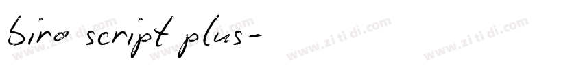biro script plus字体转换 biro script plus字体转换